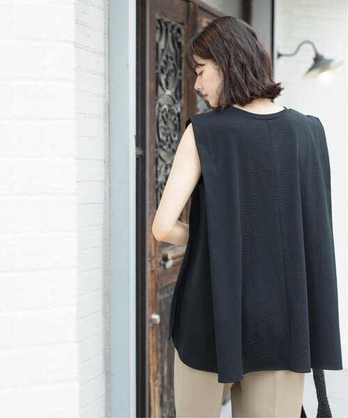 OPAQUE.CLIP(オペークドットクリップ)の「◆UV ノースリーブチュニックトップス【接触冷感/洗濯機洗い可】(Tシャツ/カットソー・レディース・ホワイト/ブラック/ダークブラウン・38/40/42)」の12枚目の写真