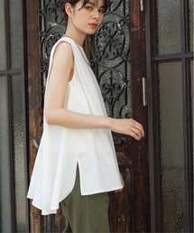 OPAQUE.CLIP | ◆UV ノースリーブチュニックトップス【接触冷感/洗濯機洗い可】(Tシャツ/カットソー)