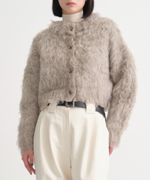 CLANE/クラネ】SHAGGY SHORT CARDIGAN/シャギーショートカーディガン