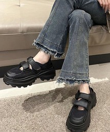 厚底メッシュサンダル