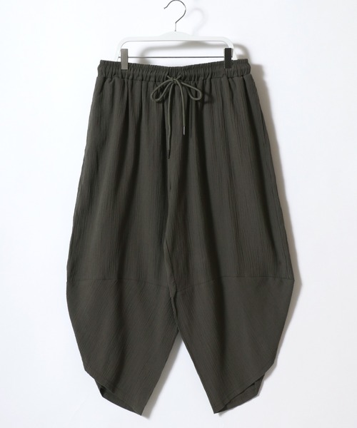 セール】サルエルアラジンパンツ/クロップドパンツ/膝下 七分丈