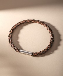 【夏限定セール】 A&G編み込みレザーブレスレット 夏限定セール】 A&G編み込みレザーブレスレット