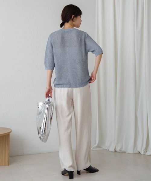 Bou Jeloud（ブージュルード）の「２ポケットニットカーディガン（カーディガン/ボレロ・レディース・ブルー/A/オレンジ・38）」の9枚目の写真