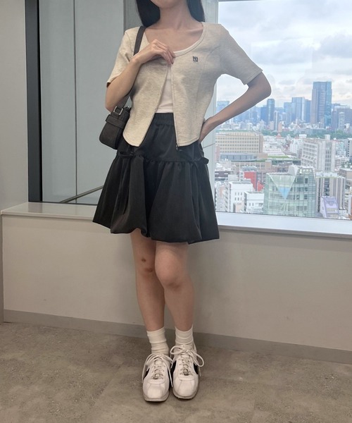 MAGPIEROBIN（マグパイロビン）の「MAGPIE ROBIN／ラウンドジッパーT（Tシャツ/カットソー・レディース・ラベンダー/ナチュラル/グレー・FREE）」の12枚目の写真