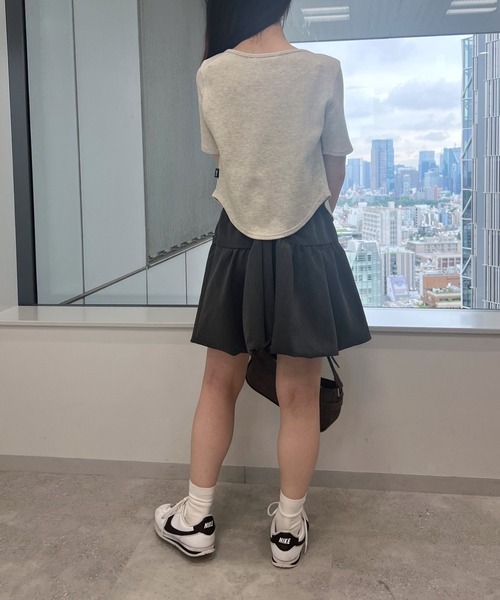 MAGPIEROBIN（マグパイロビン）の「MAGPIE ROBIN／ラウンドジッパーT（Tシャツ/カットソー・レディース・ラベンダー/ナチュラル/グレー・FREE）」の13枚目の写真