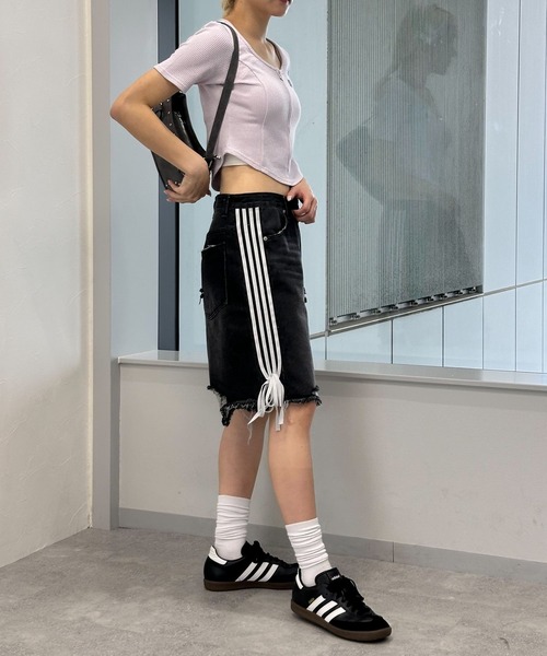 MAGPIEROBIN（マグパイロビン）の「MAGPIE ROBIN／ラウンドジッパーT（Tシャツ/カットソー・レディース・ラベンダー/ナチュラル/グレー・FREE）」の20枚目の写真