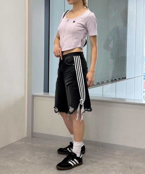 MAGPIEROBIN（マグパイロビン）の「MAGPIE ROBIN／ラウンドジッパーT（Tシャツ/カットソー・レディース・ラベンダー/ナチュラル/グレー・FREE）」の19枚目の写真