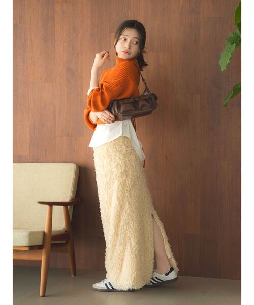 Ungrid（アングリッド）の「ラウンドロングスリーブTee（Tシャツ/カットソー・レディース・オフホワイト・FREE）」の7枚目の写真