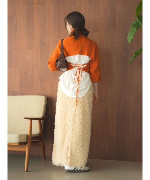 Ungrid（アングリッド）の「ラウンドロングスリーブTee（Tシャツ/カットソー・レディース・オフホワイト・FREE）」の8枚目の写真