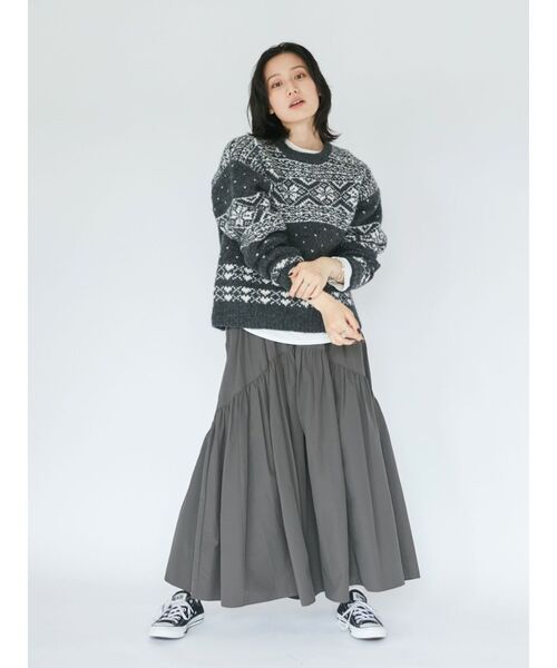 Ungrid（アングリッド）の「ラウンドロングスリーブTee（Tシャツ/カットソー・レディース・オフホワイト・FREE）」の13枚目の写真