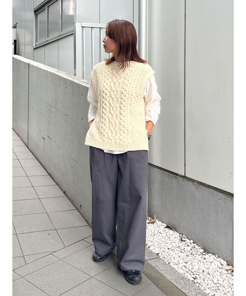 Ungrid（アングリッド）の「ラウンドロングスリーブTee（Tシャツ/カットソー・レディース・オフホワイト・FREE）」の20枚目の写真