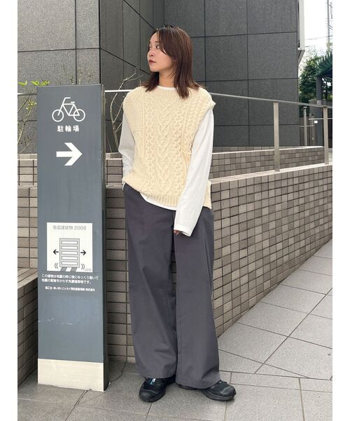 Ungrid（アングリッド）の「ラウンドロングスリーブTee（Tシャツ/カットソー・レディース・オフホワイト・FREE）」の21枚目の写真