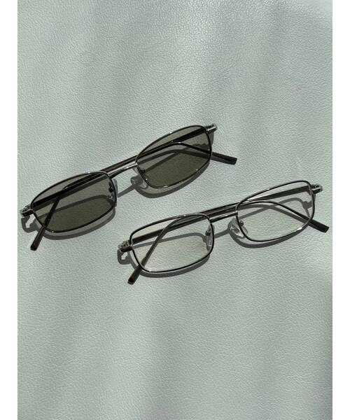 EMODA(エモダ)の「スクエアシルバーフレームアイウェア(サングラス・レディース・グレー/クリア・FREE)」の11枚目の写真