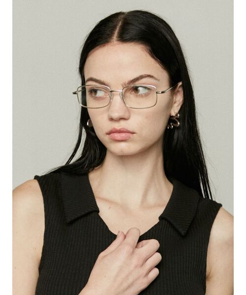 EMODA(エモダ)の「スクエアシルバーフレームアイウェア(サングラス・レディース・グレー/クリア・FREE)」の9枚目の写真