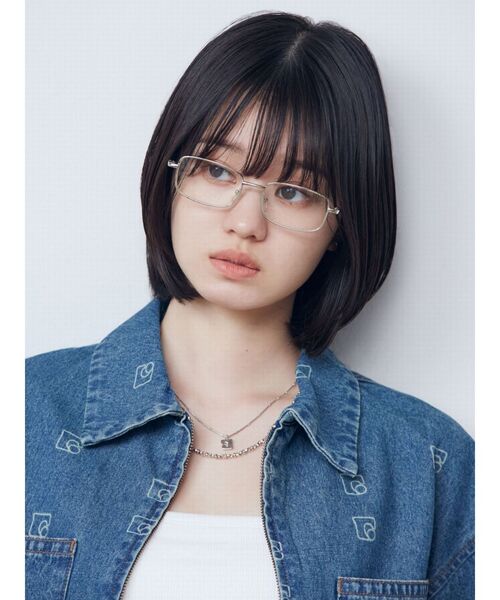 EMODA(エモダ)の「スクエアシルバーフレームアイウェア(サングラス・レディース・グレー/クリア・FREE)」の5枚目の写真