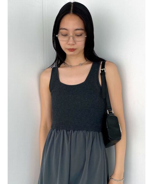 EMODA(エモダ)の「スクエアシルバーフレームアイウェア(サングラス・レディース・グレー/クリア・FREE)」の20枚目の写真