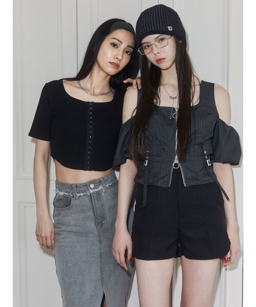 EMODA(エモダ)の「スクエアシルバーフレームアイウェア(サングラス・レディース・グレー/クリア・FREE)」の13枚目の写真