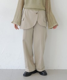 【CLEIO】スカートドッキングパンツ/SKIRT DOCKING PANTS/942-12608