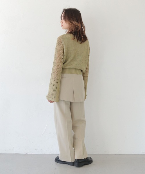 スカートドッキングパンツ クレイオ CLEIO】スカートドッキングパンツ（その他パンツ）｜CLEIO