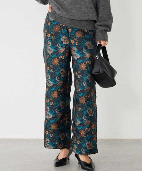 セール】サテンジャガードイージーパンツ（その他パンツ