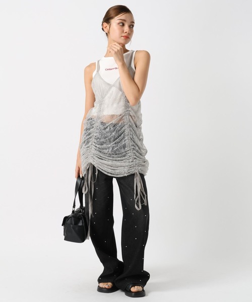 FOREVER 21（フォーエバー トゥエンティーワン）の「【2024FW】2WAYレースキャミワンピース（ワンピース・レディース・ナチュラル/グレー/ブラック・FREE）」の21枚目の写真