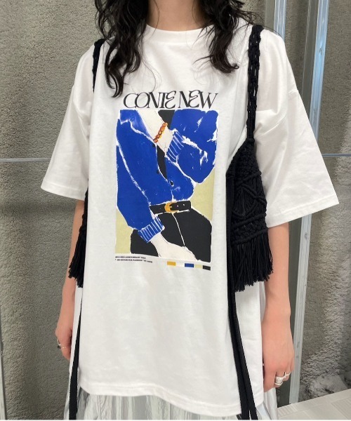 トップス Ameri 24AW CONCEPT PRINT TEE Ameri（アメリ）の「24AW CONCEPT PRINT TEE（Tシャツ
