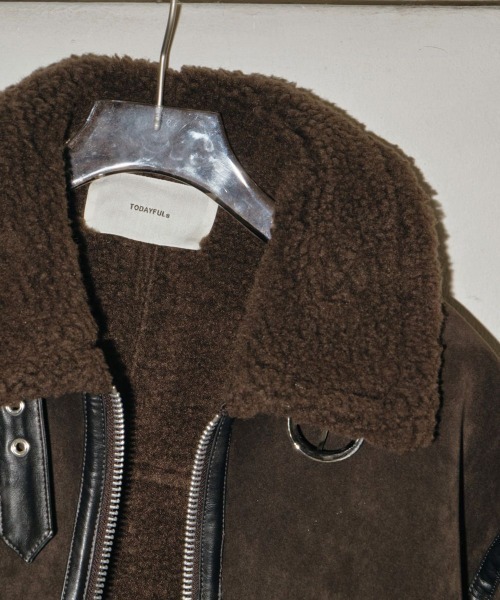 TODAYFUL(トゥデイフル)の「TODAYFUL Flight Over Jacket フライトオーバージャケット/12420008(その他アウター・レディース・ダークブラウン・36/38)」の14枚目の写真