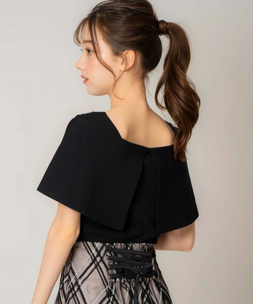 NOELA（ノエラ）の「２ＷＡＹバーサカラーニット（ニット/セーター・レディース・ラベンダー/ライトグリーン/ブラック/オフホワイト・フリー）」の9枚目の写真