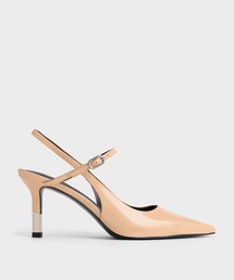 CHARLES & KEITH ベージュ パンプス Emmy エミー ポインテッドトゥパンプス - ベージュ | CHARLES