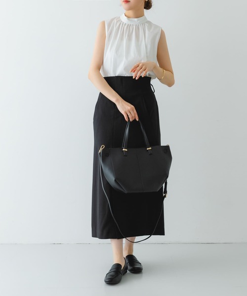 RODE SKO（ロデスコ）の「ラウンドミドルバッグ（ショルダーバッグ・レディース・ベージュ/ブラック・ONE）」の18枚目の写真