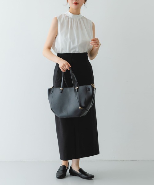 RODE SKO（ロデスコ）の「ラウンドミドルバッグ（ショルダーバッグ・レディース・ベージュ/ブラック・ONE）」の16枚目の写真