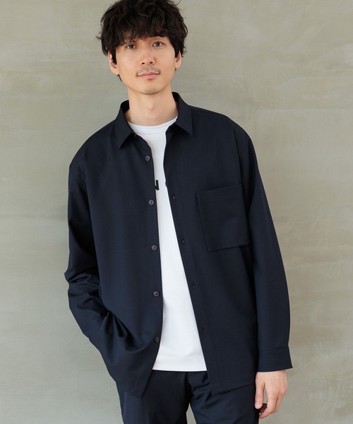 GLOBAL WORK（グローバルワーク）の「アーバンシャツ/116337（シャツ/ブラウス・メンズ・ダークネイビー/チャコール/グレー/グレー系4/ブラック・X-LARGE/LARGE/MEDIUM/SMALL）」の5枚目の写真