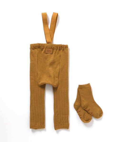 apres les cours（アプレレクール）の「サスペンダー付きレギンスセット（レギンス/スパッツ・キッズ・マスタード/ブラック/アイボリー・80）」の16枚目の写真