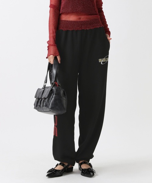 FOREVER 21(フォーエバー トゥエンティーワン)の「【2024FW】ロゴスウェットパンツ(スウェットパンツ・レディース・グレー/ブラック・SMALL/MEDIUM)」の1枚目の写真