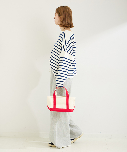 MONT KEMMEL（モンケメル）の「MONT KEMMEL/モンケメル 別注 BIGシルエットボーダーI/T（Tシャツ/カットソー・レディース・ネイビー/レッド/ブラック・FREE）」の13枚目の写真