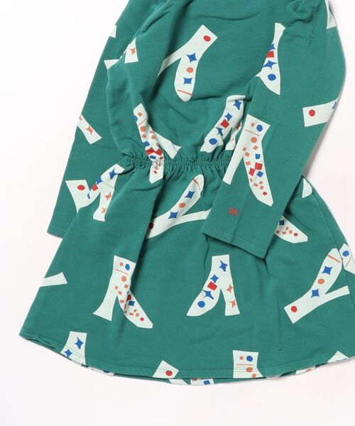 BOBO CHOSES（ボボショーズ）の「Magic Shoes all over dress（ワンピース・キッズ・ダークグリーン・6-7YEAR/4-5YEAR/2-3YEAR/8-9y）」の6枚目の写真