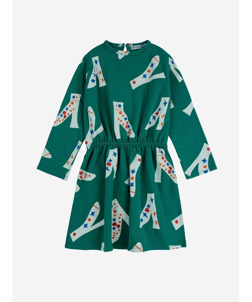 BOBO CHOSES（ボボショーズ）の「Magic Shoes all over dress（ワンピース・キッズ・ダークグリーン・6-7YEAR/4-5YEAR/2-3YEAR/8-9y）」の5枚目の写真