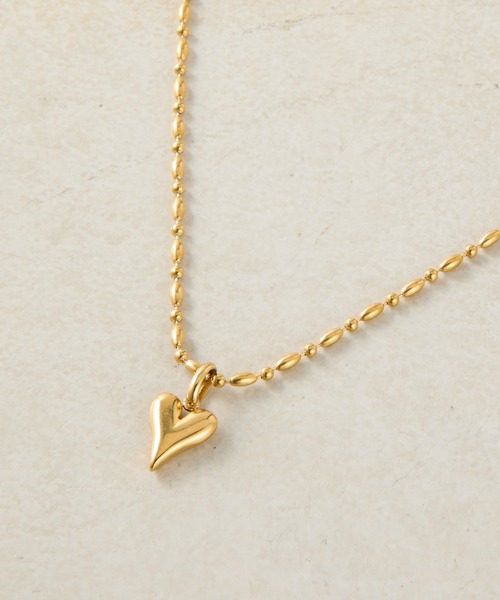 COLONY 2139(コロニートゥーワンスリーナイン)の「ハートチャームステンレスネックレス(ネックレス・レディース・シルバー/ゴールド・FREE)」の14枚目の写真