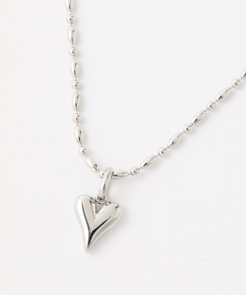 COLONY 2139(コロニートゥーワンスリーナイン)の「ハートチャームステンレスネックレス(ネックレス・レディース・シルバー/ゴールド・FREE)」の21枚目の写真