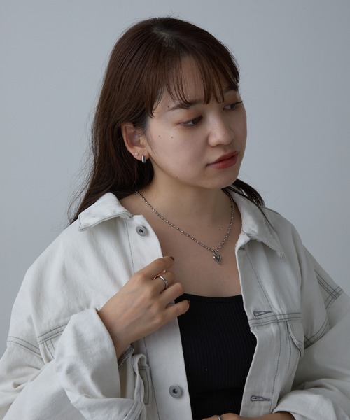 COLONY 2139(コロニートゥーワンスリーナイン)の「ハートチャームステンレスネックレス(ネックレス・レディース・シルバー/ゴールド・FREE)」の8枚目の写真