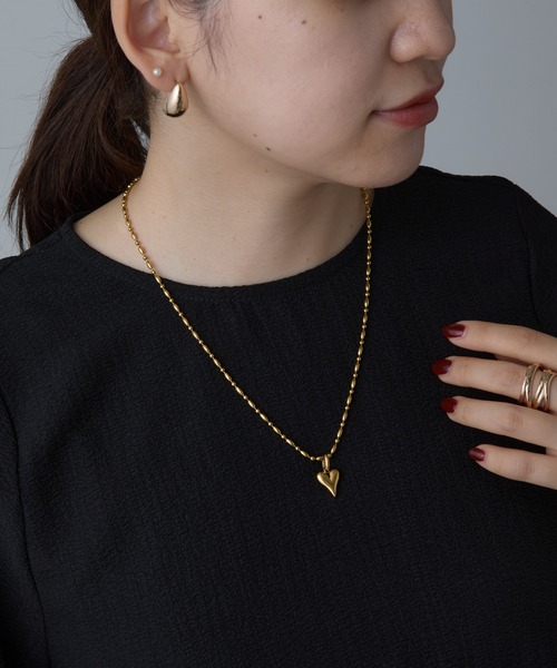 COLONY 2139(コロニートゥーワンスリーナイン)の「ハートチャームステンレスネックレス(ネックレス・レディース・シルバー/ゴールド・FREE)」の16枚目の写真