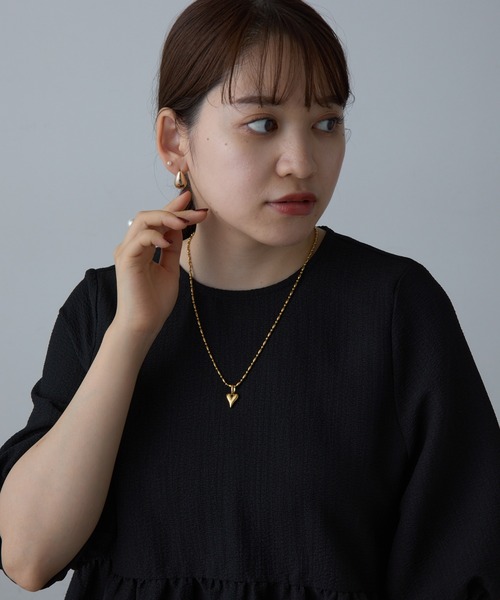 COLONY 2139(コロニートゥーワンスリーナイン)の「ハートチャームステンレスネックレス(ネックレス・レディース・シルバー/ゴールド・FREE)」の18枚目の写真