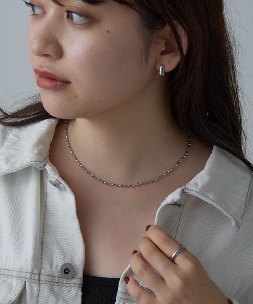 COLONY 2139(コロニートゥーワンスリーナイン)の「ハートチャームステンレスネックレス(ネックレス・レディース・シルバー/ゴールド・FREE)」の10枚目の写真