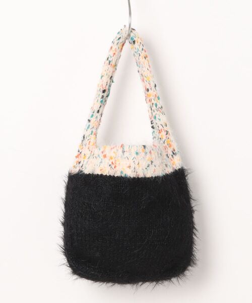 Port(ポート)の「【 antique andico / アンティーク アンディコ 】 ミックスニット シャギー 切り替え ハンドバッグ #_(ハンドバッグ・レディース・ブラック/オレンジ/ブラウン/ブルー・FREE)」の10枚目の写真