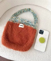 Port | 【 antique andico / アンティーク アンディコ 】 ミックスニット シャギー 切り替え ハンドバッグ #_(ハンドバッグ)