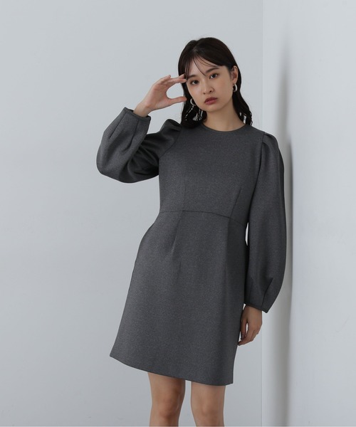 N.(N. Natural Beauty Basic)(エヌエヌナチュラルビューティーベーシック)の「◆ポンチミニワンピース(ワンピース・レディース・ブラック/杢グレー/キャメル・MEDIUM)」の21枚目の写真