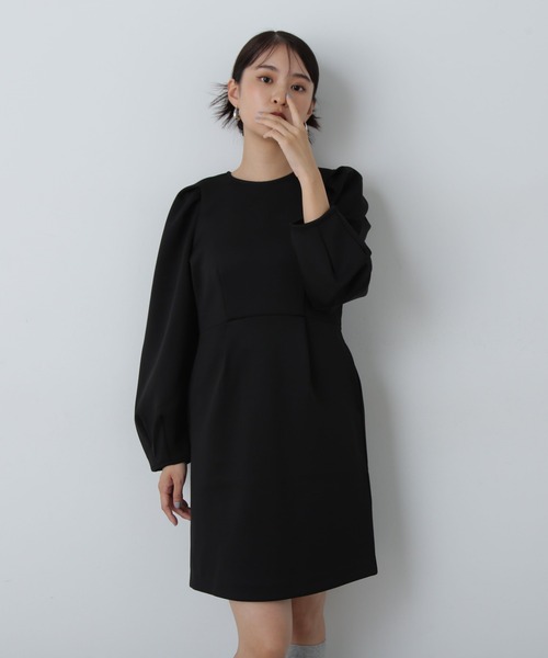 N.(N. Natural Beauty Basic)(エヌエヌナチュラルビューティーベーシック)の「◆ポンチミニワンピース(ワンピース・レディース・ブラック/杢グレー/キャメル・MEDIUM)」の10枚目の写真