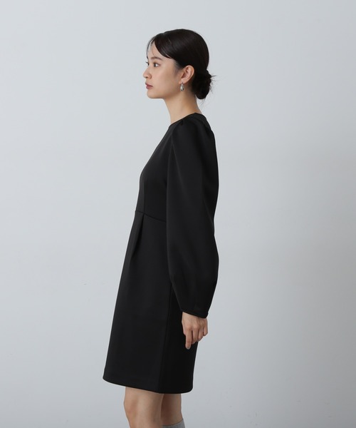 N.(N. Natural Beauty Basic)(エヌエヌナチュラルビューティーベーシック)の「◆ポンチミニワンピース(ワンピース・レディース・ブラック/杢グレー/キャメル・MEDIUM)」の12枚目の写真