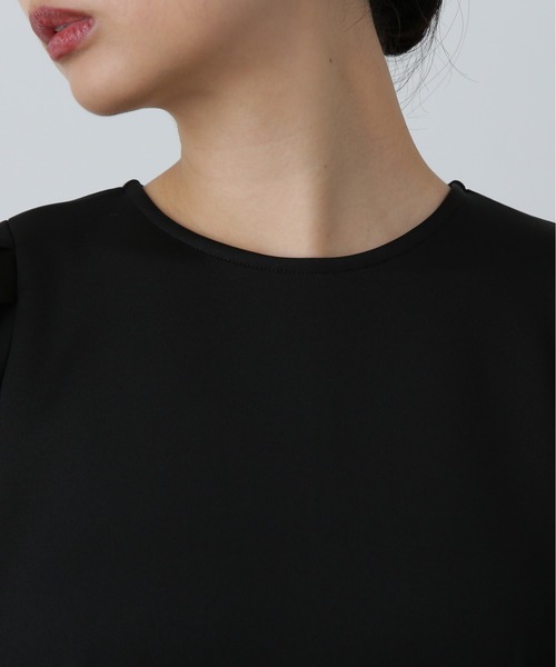 N.(N. Natural Beauty Basic)(エヌエヌナチュラルビューティーベーシック)の「◆ポンチミニワンピース(ワンピース・レディース・ブラック/杢グレー/キャメル・MEDIUM)」の14枚目の写真