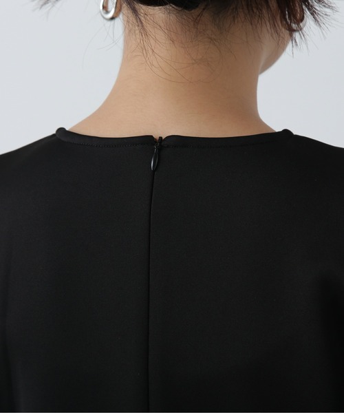 N.(N. Natural Beauty Basic)(エヌエヌナチュラルビューティーベーシック)の「◆ポンチミニワンピース(ワンピース・レディース・ブラック/杢グレー/キャメル・MEDIUM)」の16枚目の写真